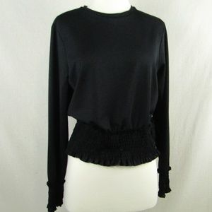 ZARA LADIES BLACK LONG SLEEVE BLOUSE